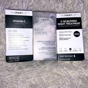 beekman 1802 & the inkey list skincare bundle